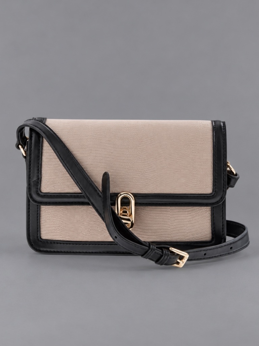 Jules Kae Two-Tone Crossbody Bag – Black & Beige – NWT